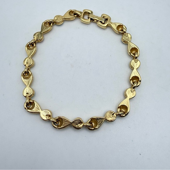 Vintage Gold Tone Multi Color Crystal Rhinestone Bracelet - Picture 3 of 5